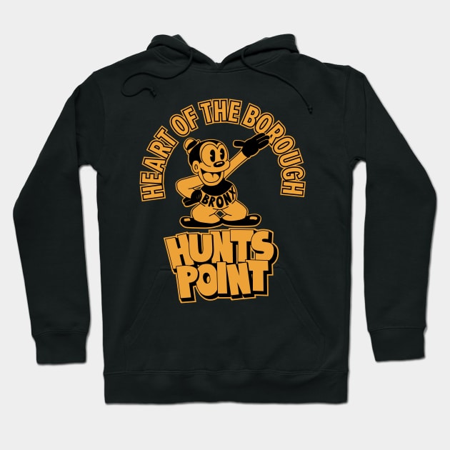 Hunts Point Bronx NYC - Comic-Style Hoodie by Boogosh